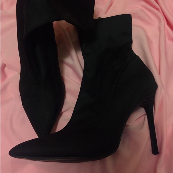 Black Sock Boots by Boohoo - Picture 1 of 1